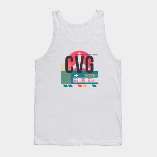 Cincinnati (CVG) Airport // Sunset Baggage Tag Tank Top